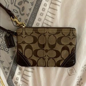 Coach wristlet - used but has lots of life left!